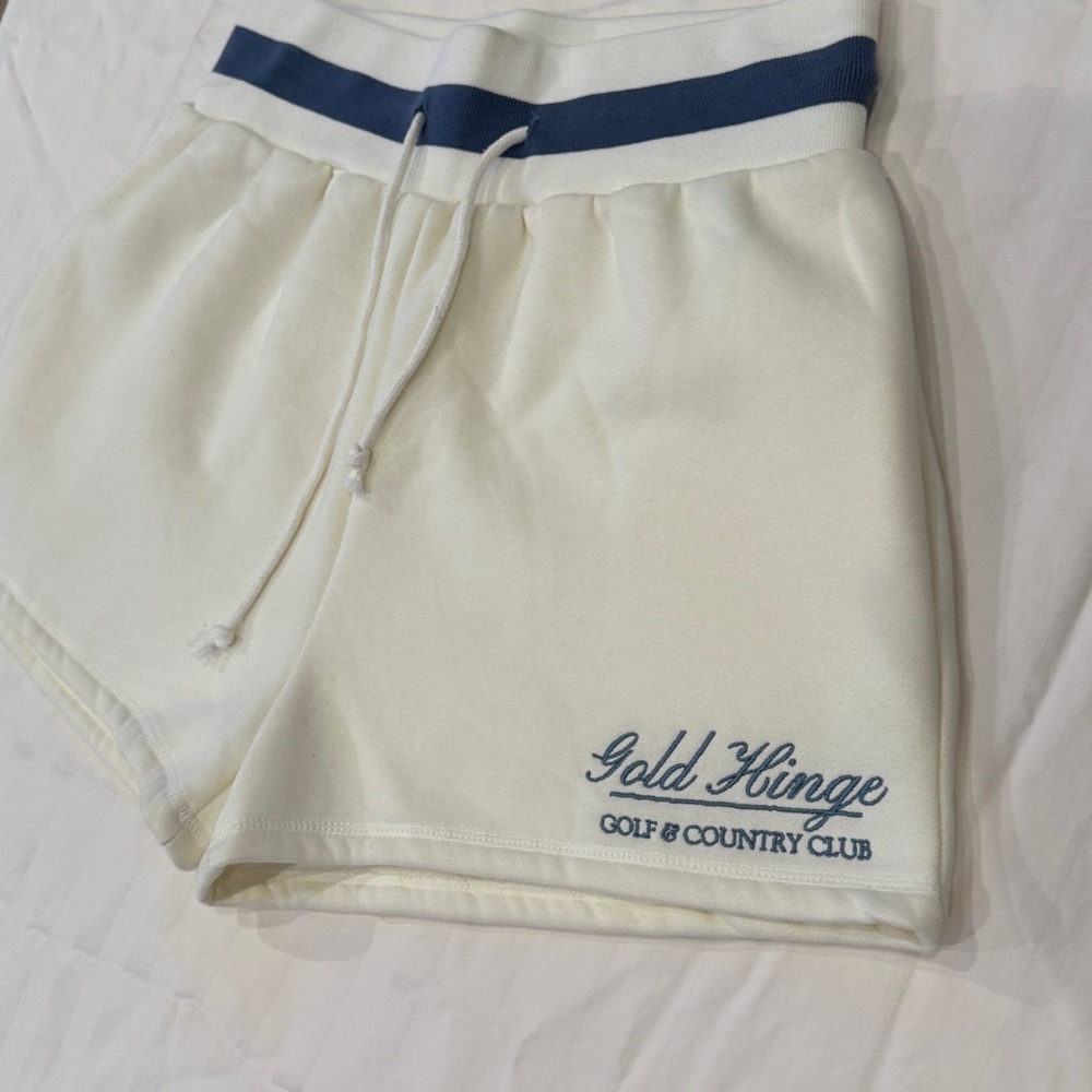 Brand New Women’s Gold Hinge gold & Country Club Lounge Shorts Size Large
